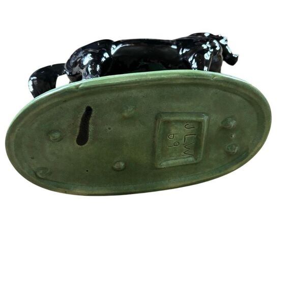 Vintage Atlantic Mold Ceramic Hand Painted Stallion *Repaired* - Picture 6 of 12